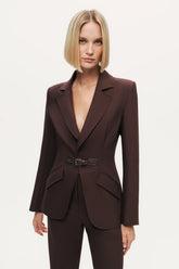Belted Tailored Blazer